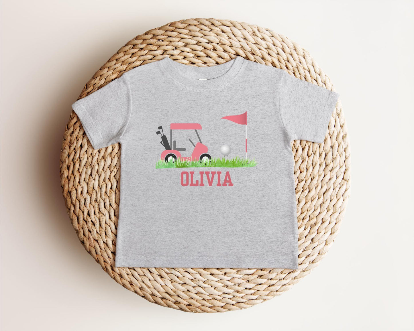 Personalized Golfing Kids Shirt | Custom Golf Girls Outift | Toddler Baby Golf Gifts | Golf Lover Tee