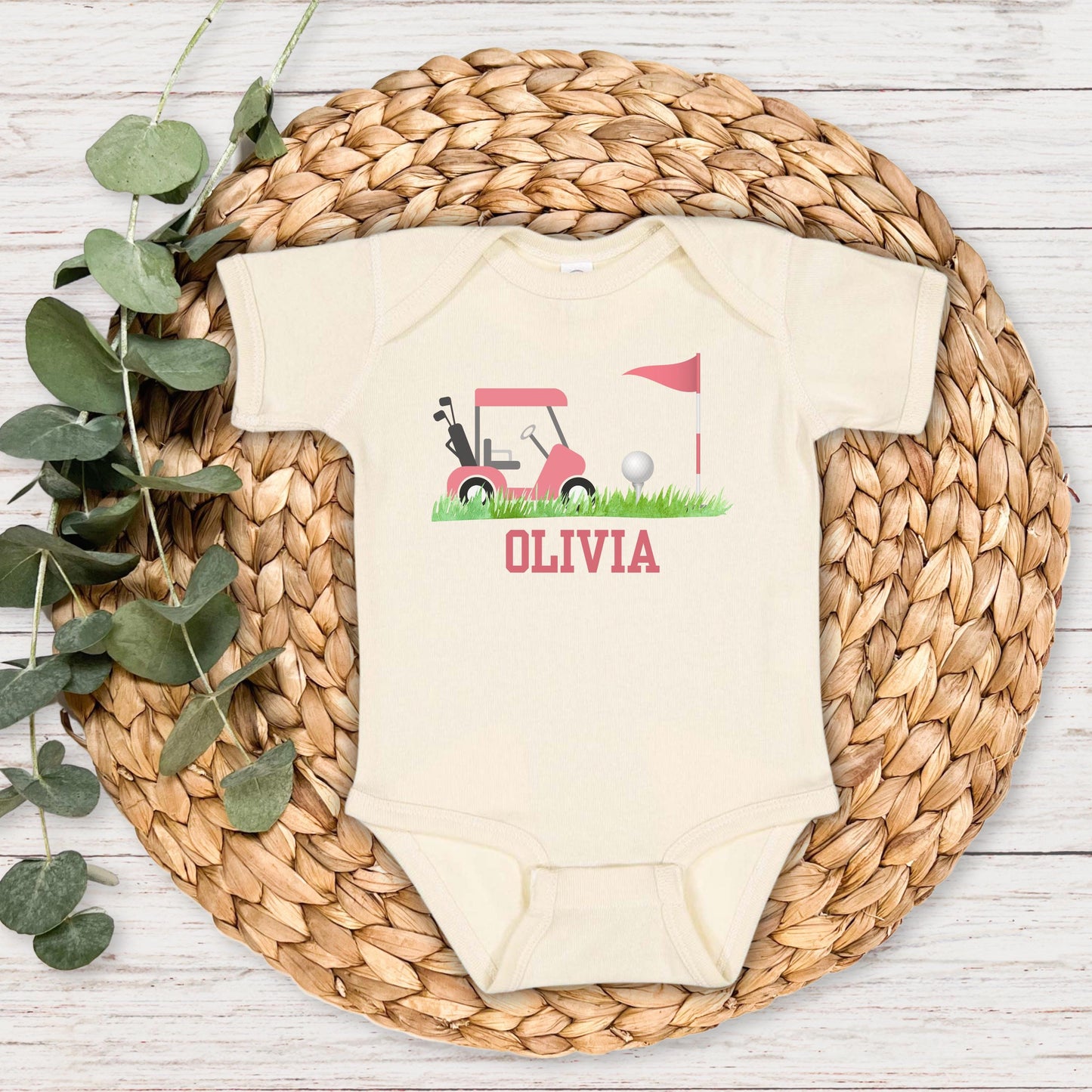 Personalized Golfing Kids Shirt | Custom Golf Girls Outift | Toddler Baby Golf Gifts | Golf Lover Tee