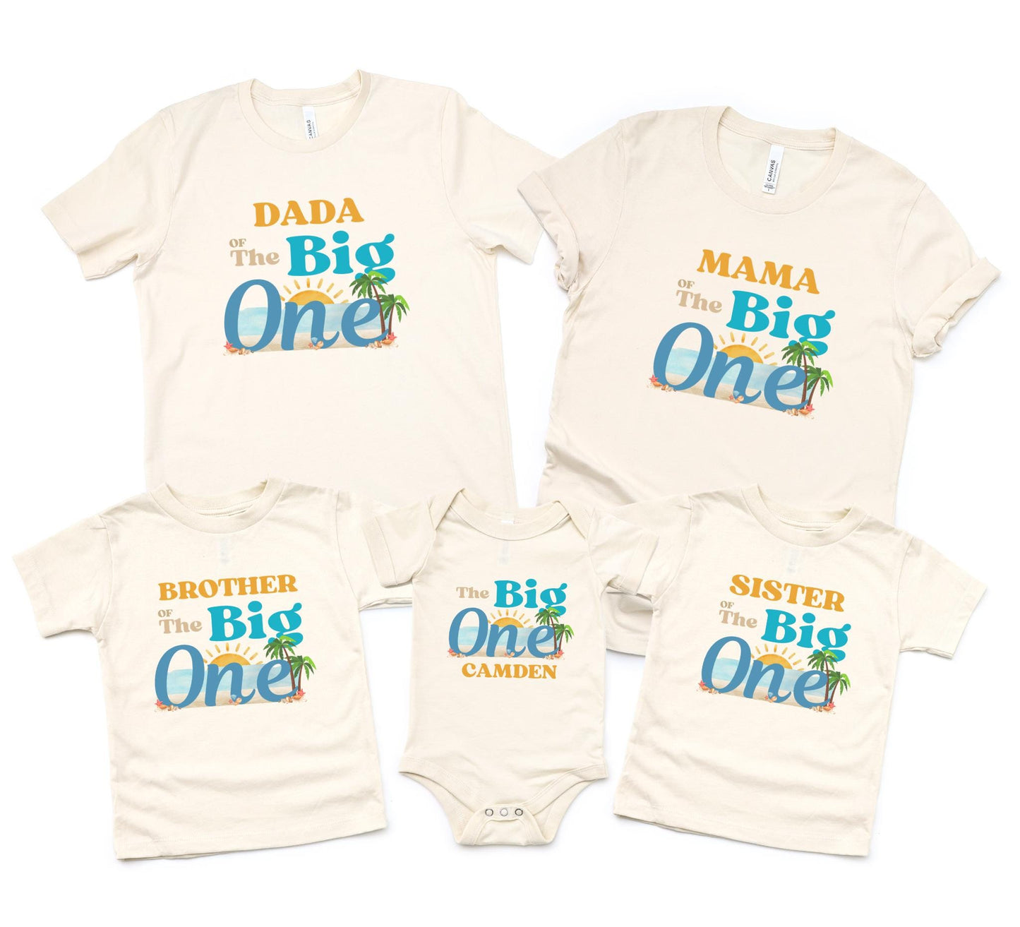 The Big One First Birthday Matching Family Shirts | Surf First Birthday Shirt | 1st Birthday Tee | Catch A Wave Birthday Outfit | Surfs Up