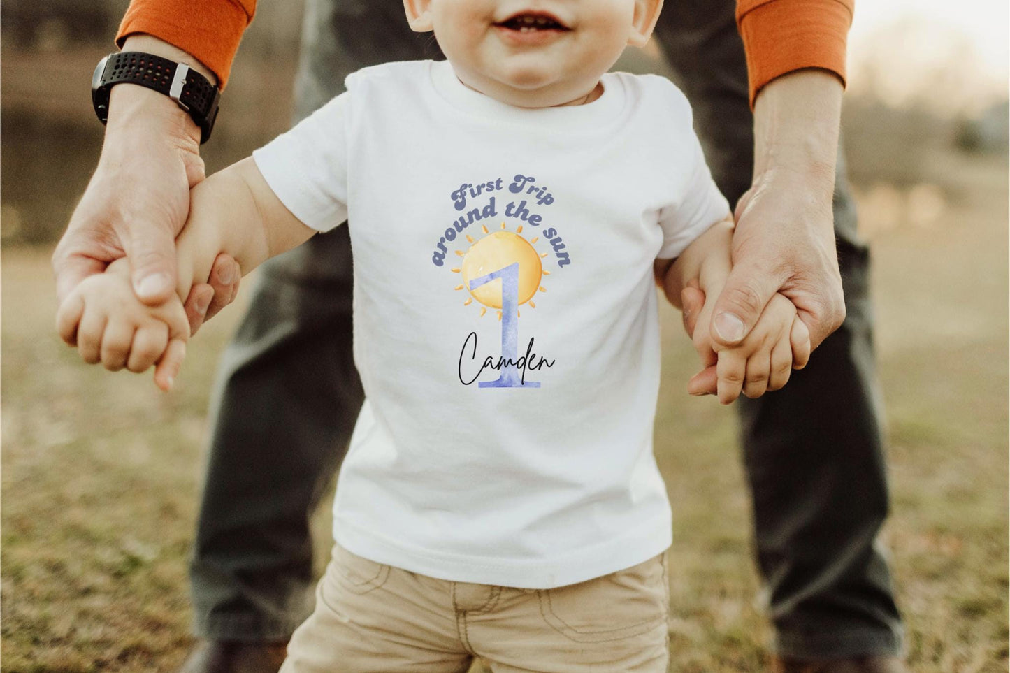 First Trip Around the Sun Birthday Shirt | 1st Trip Around the Sun Baby Boy Birthday Outfit | Sunshine Birthday T-Shirts | Toddler Tee