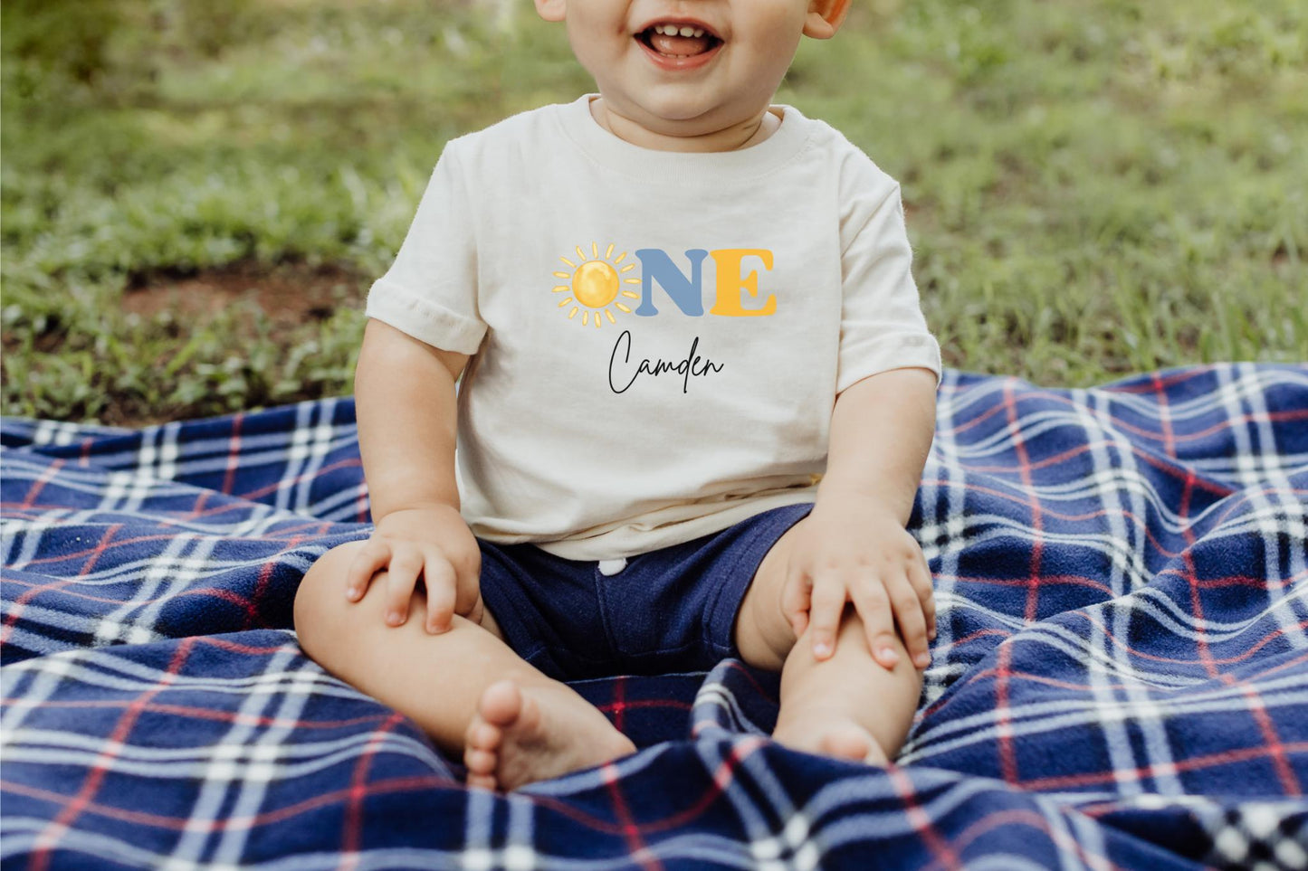Sunshine First Birthday Shirt: First Trip Around The Sun Outfit for Boy