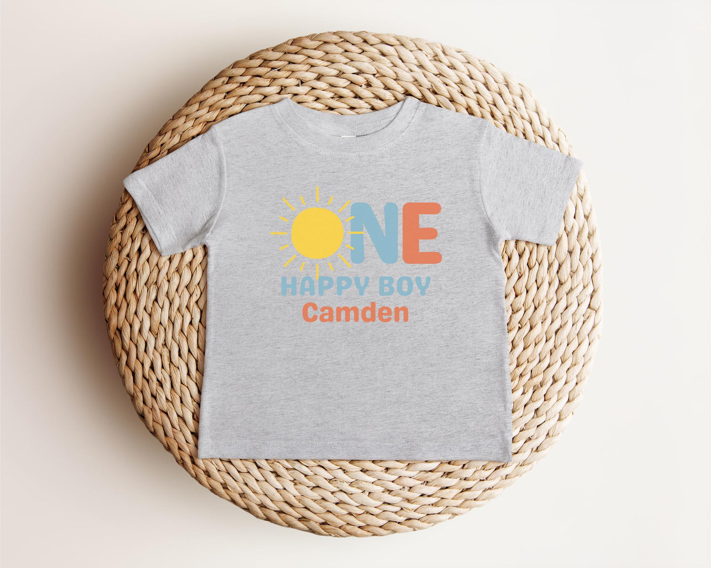One Happy Boy First Birthday Shirt | 1st Birthday Shirt for Boy | First Trip Around the Sun Outfit