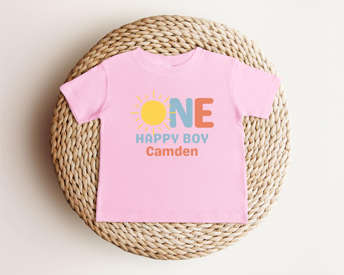 One Happy Boy First Birthday Shirt | 1st Birthday Shirt for Boy | First Trip Around the Sun Outfit