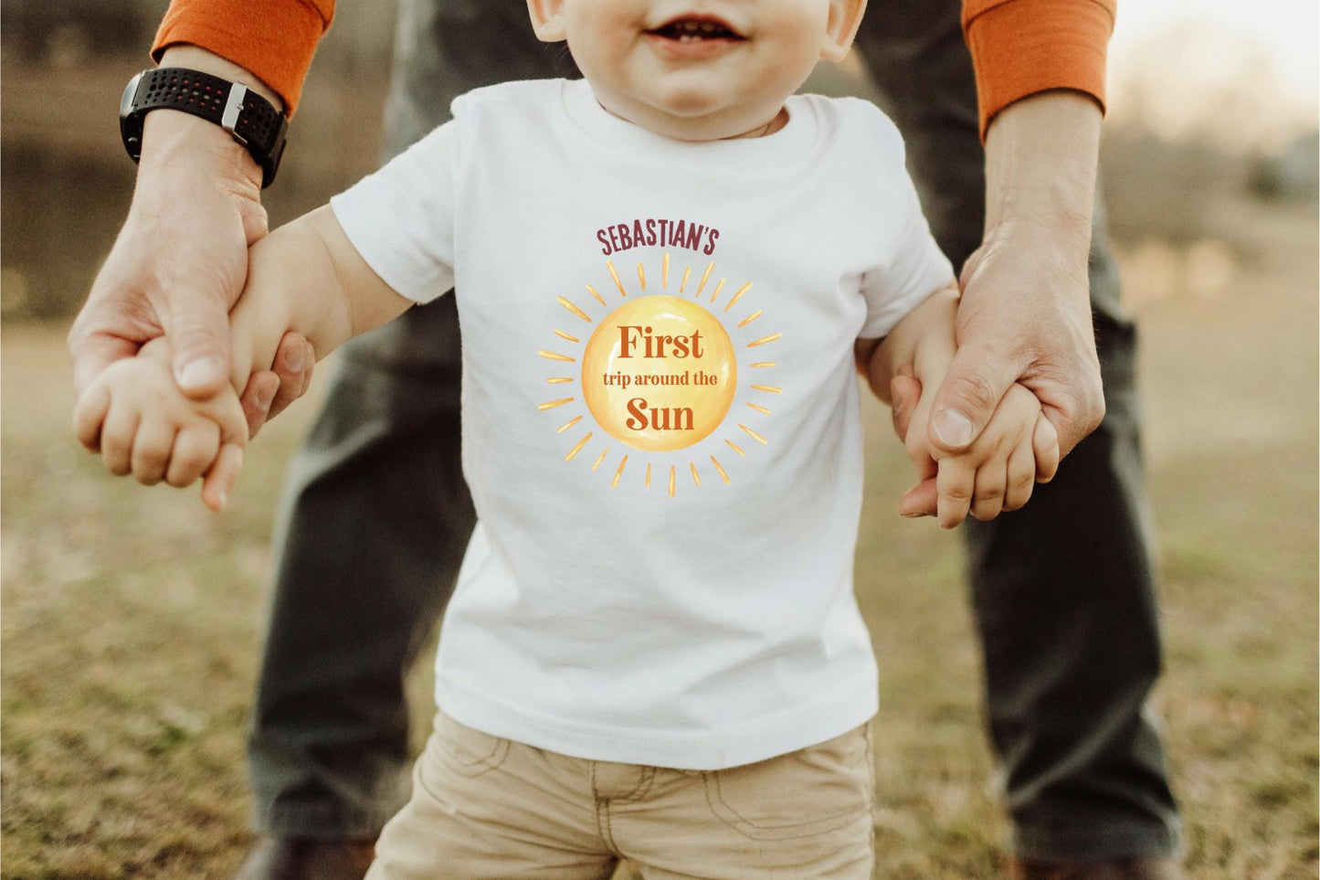 Personalized First Trip Around the Sun Birthday Shirt | Custom 1st Birthday Boy Outfit | Sunshine Birthday