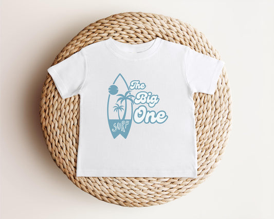 Personalized Beach Surfboard First Birthday Shirt | The Big One Boy Girl Surfing 1st Birthday Outfit