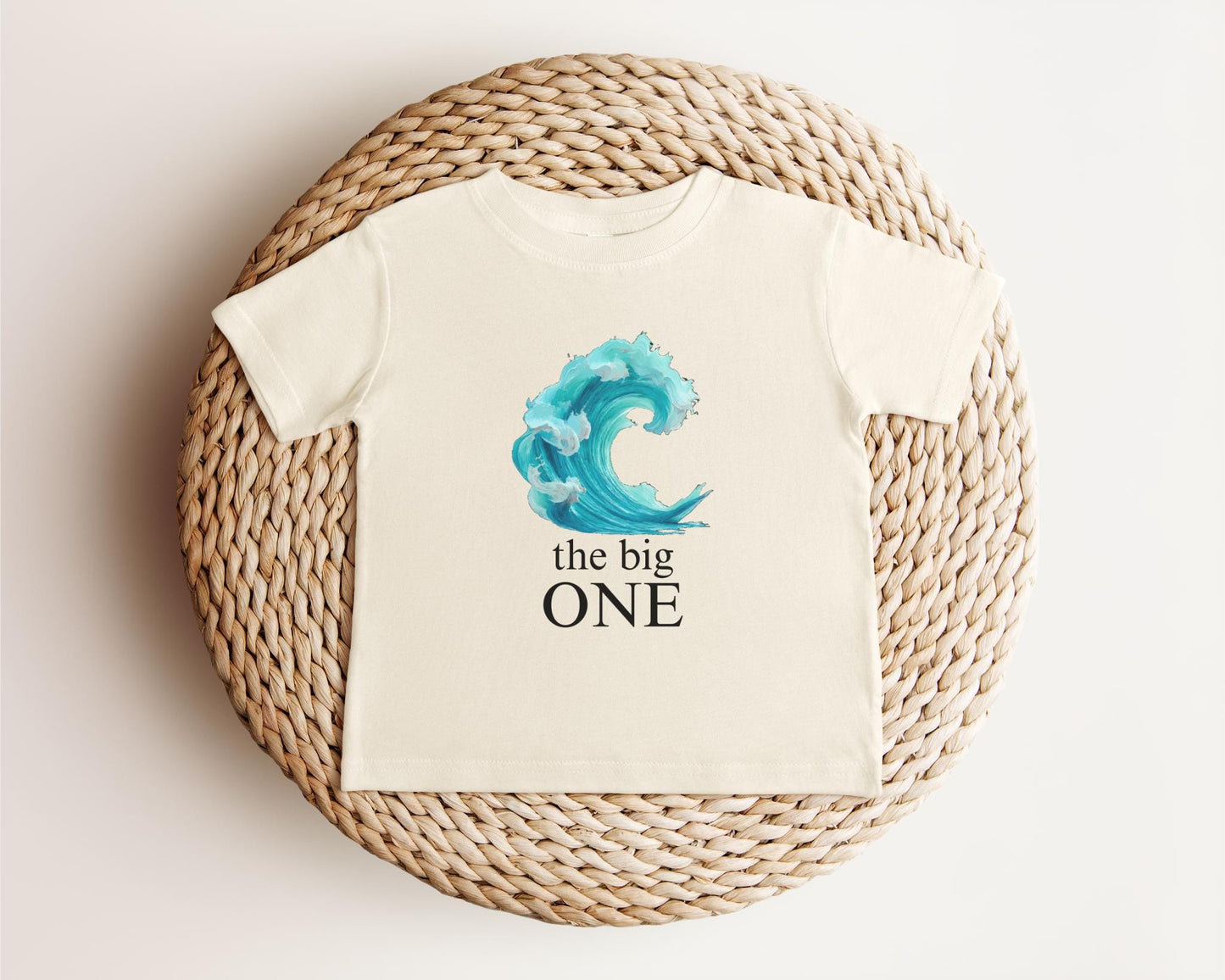 The Big One First Birthday Shirt | Surf 1st Birthday Outfit | Boy Girl Surfer Birthday T-Shirt | Beach Ocean Wave Tee
