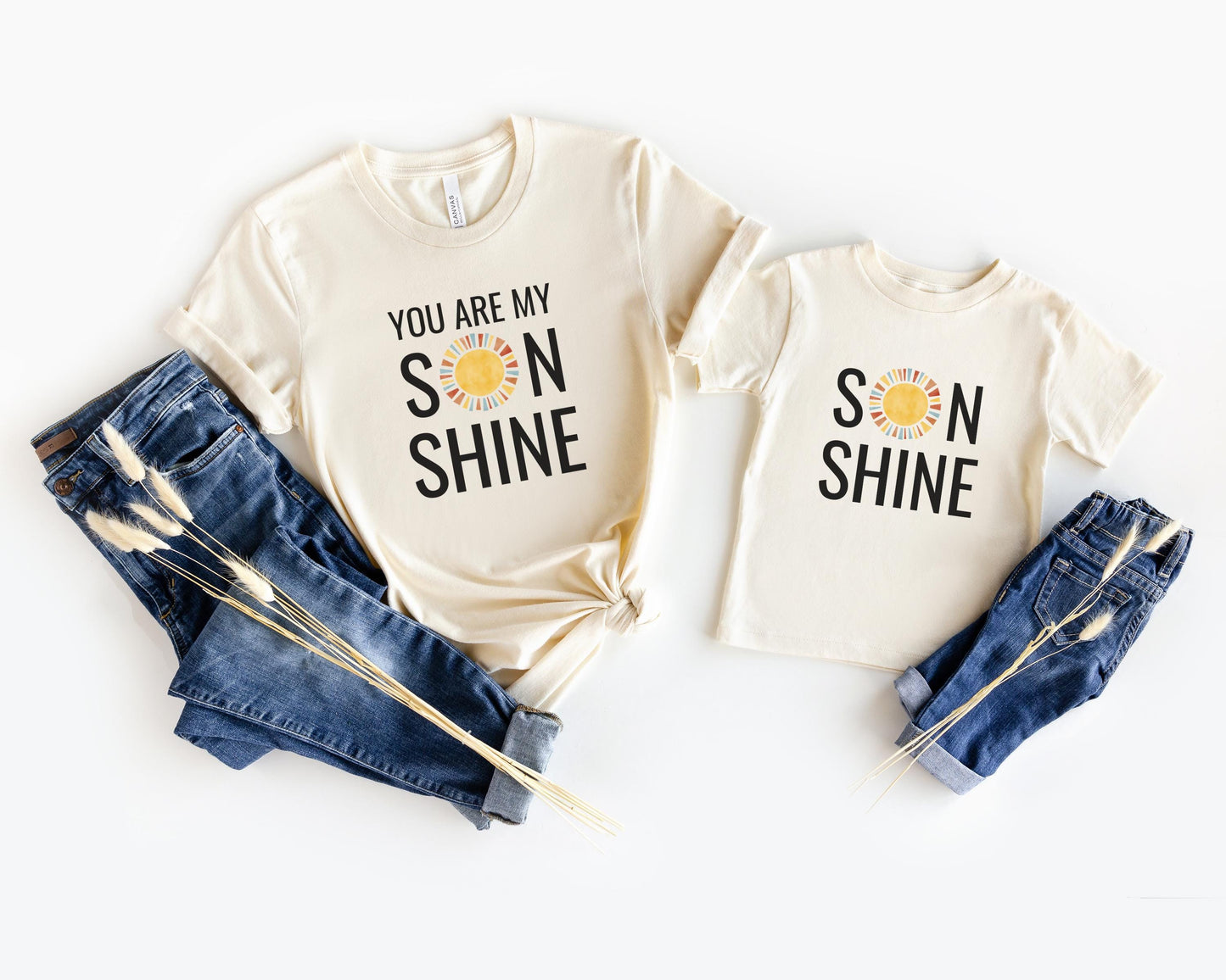 You Are My Sunshine Shirts: Matching Mom Dad and Son Outift