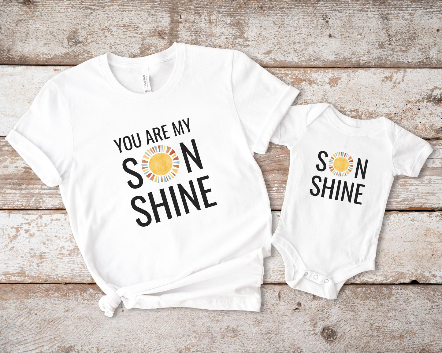 You Are My Sunshine Shirts: Matching Mom Dad and Son Outift
