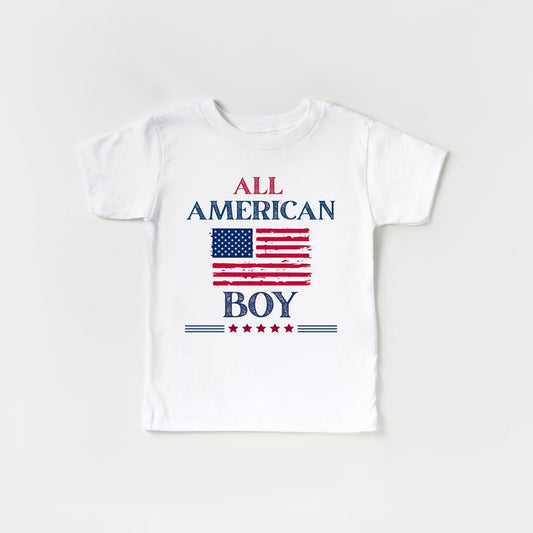 All American Boy Fourth of July Shirt: Patriotic Independence Day Tee