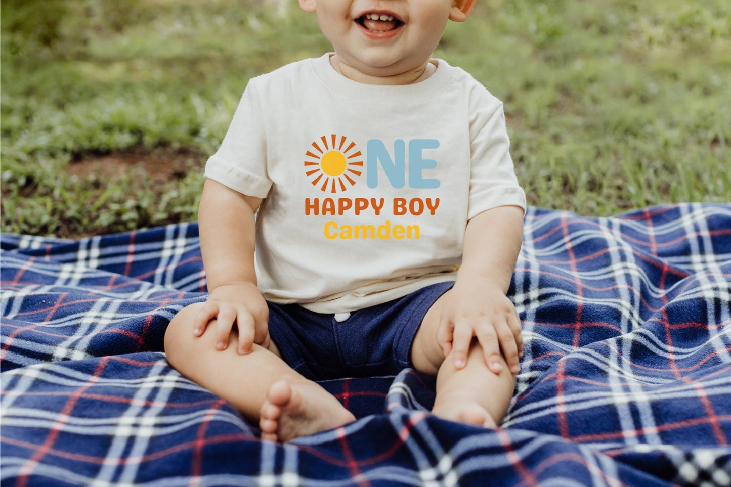 One Happy Boy First Birthday Shirt | 1st Birthday Shirt for Boy | First Trip Around the Sun Outfit