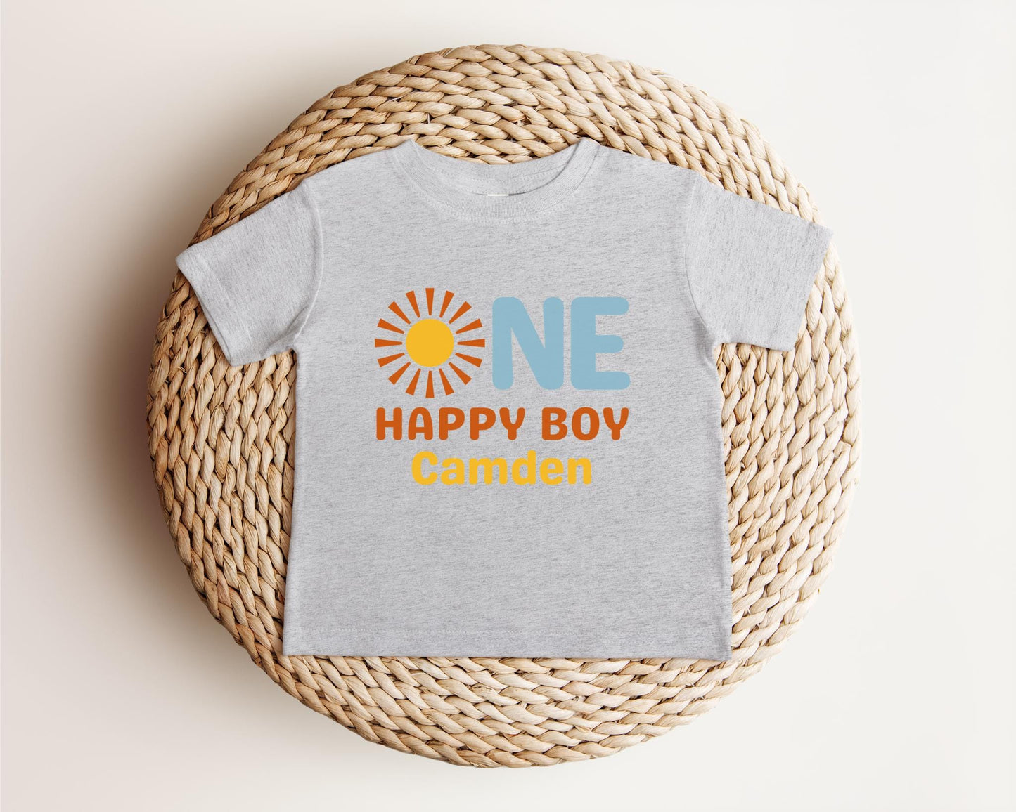 One Happy Boy First Birthday Shirt | 1st Birthday Shirt for Boy | First Trip Around the Sun Outfit