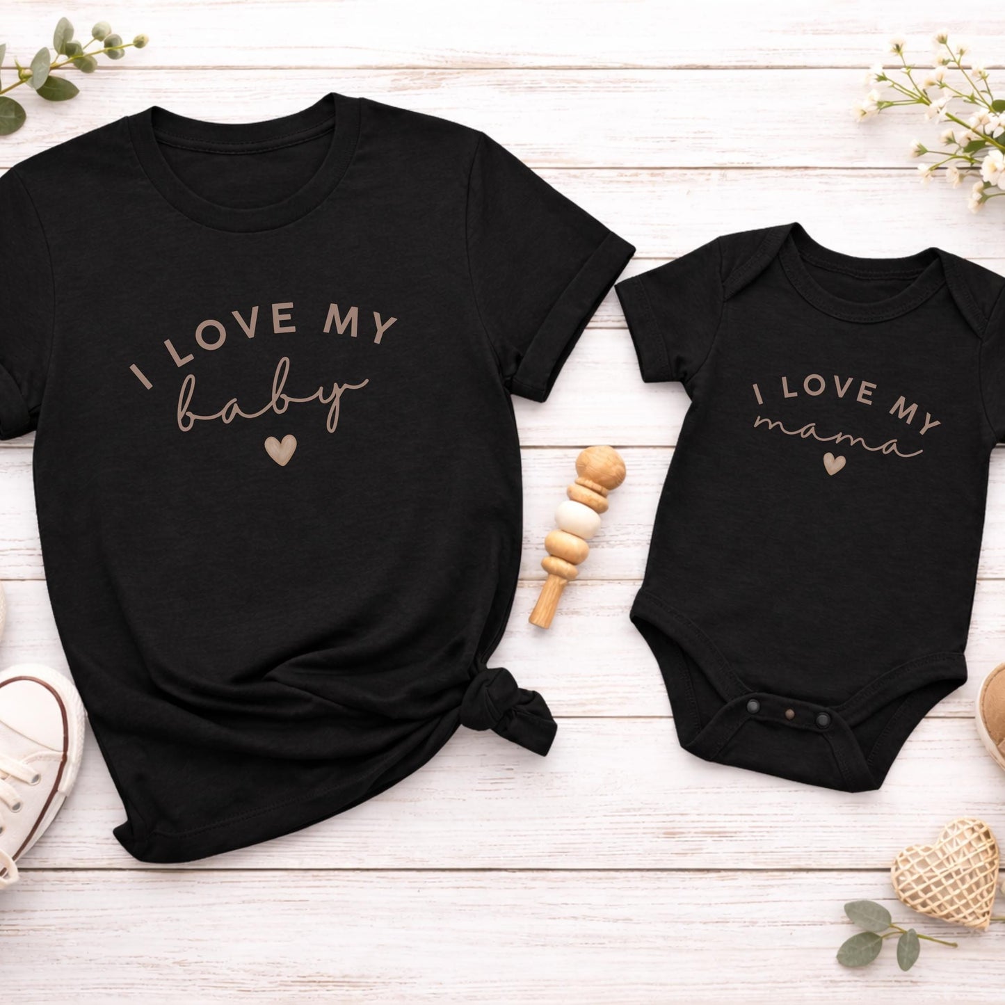 I Love My Mama Baby Shirt | Mama Mini Outfit | Mother's Day Gift