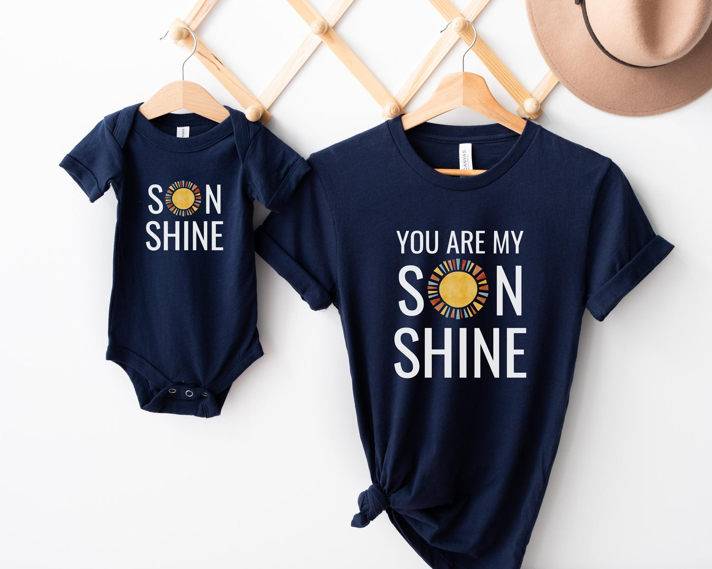 You Are My Sunshine Shirts: Matching Mom Dad and Son Outift