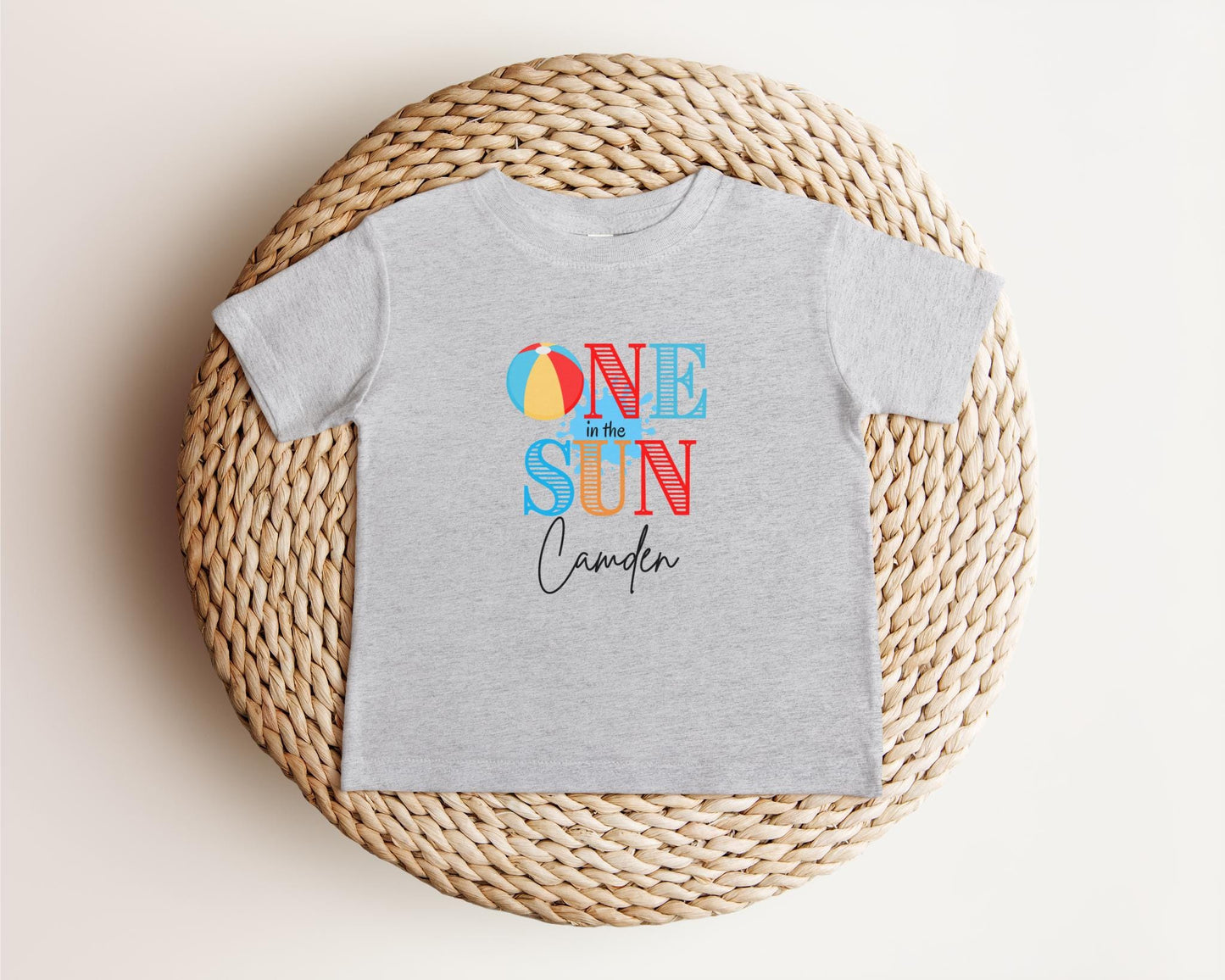 One in the Sun First Birthday Shirt: Summer 1st Birthday Beach Pool Party Outfit