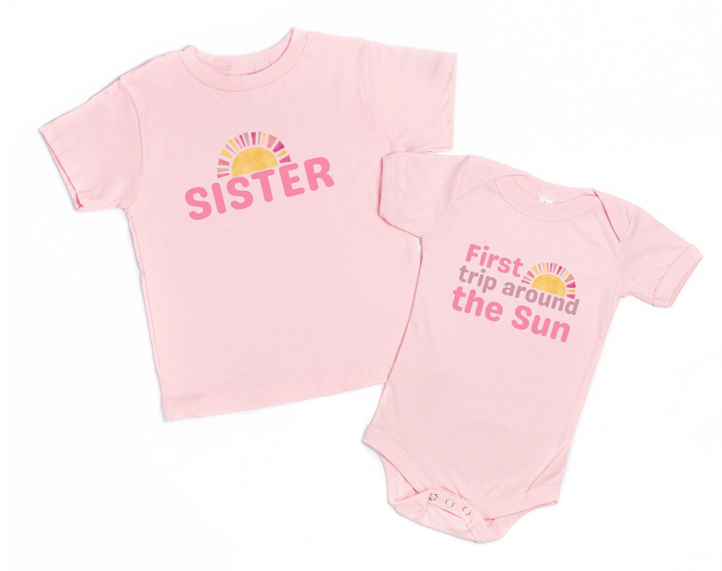 First Trip Around the Sun Frist Birthday Shirt | 1st Birthday Outfit for Girl | Boho Retro Sunshine Birthday Tee