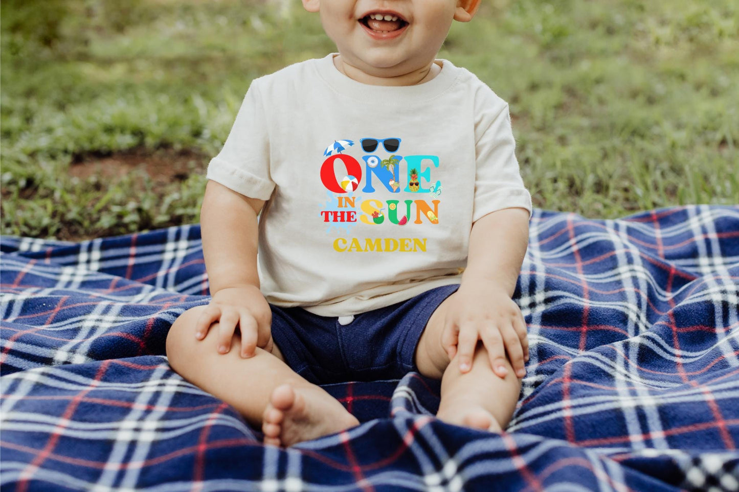 One in the Sun First Birthday Family Matching Shirts: Tropical Summer 1st Birthday Beach Pool Party Outfit