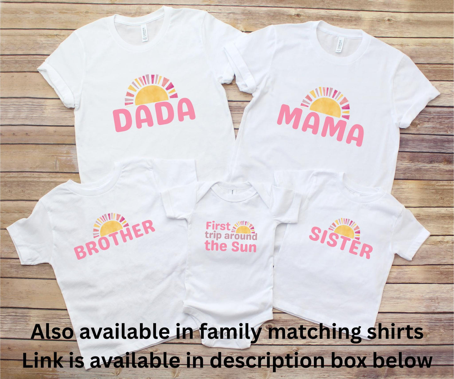 First Trip Around the Sun Frist Birthday Shirt | 1st Birthday Outfit for Girl | Boho Retro Sunshine Birthday Tee
