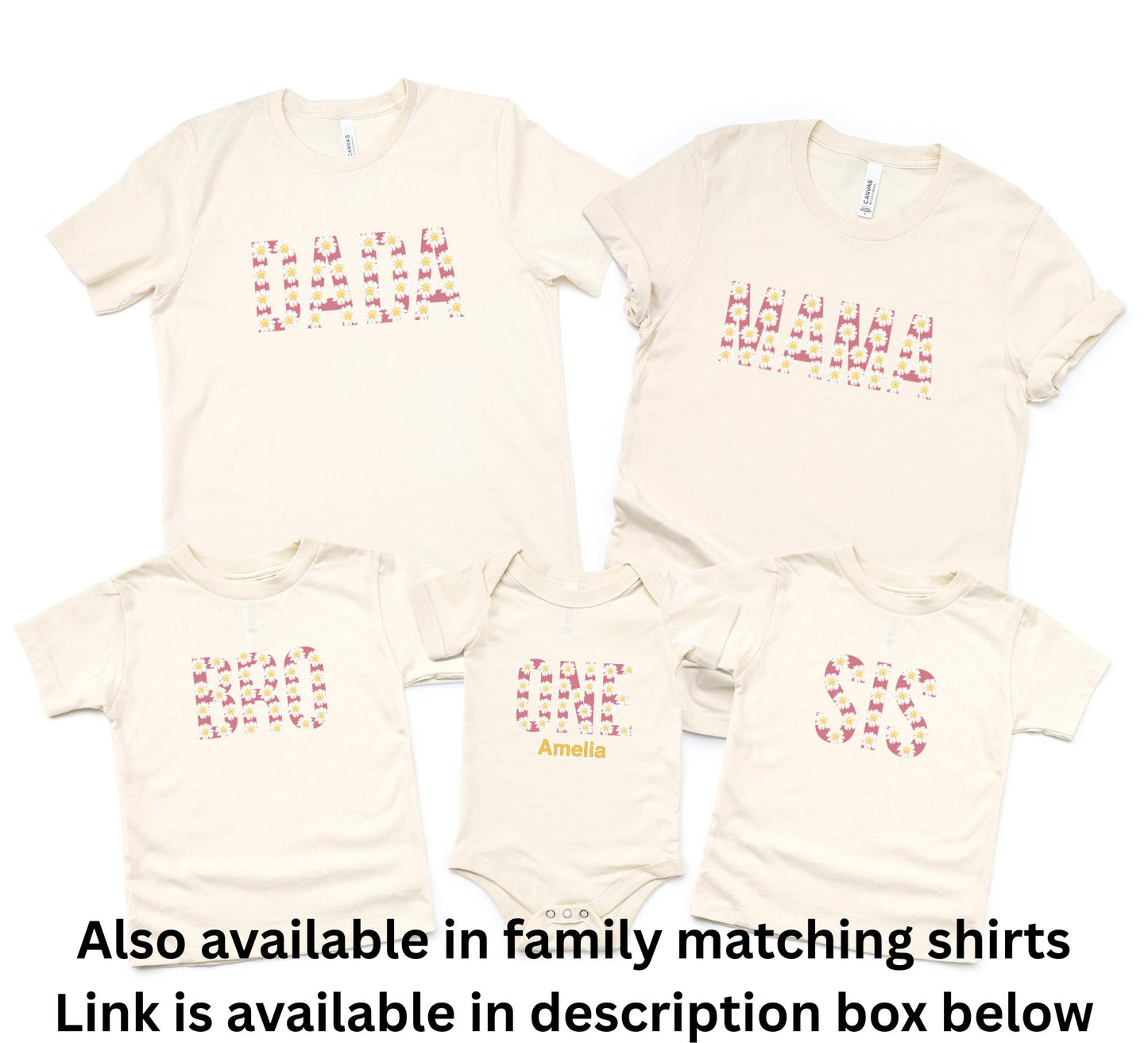 Daisy Themed First Birthday Shirt: Girls Floral 1st Birthday Outfit