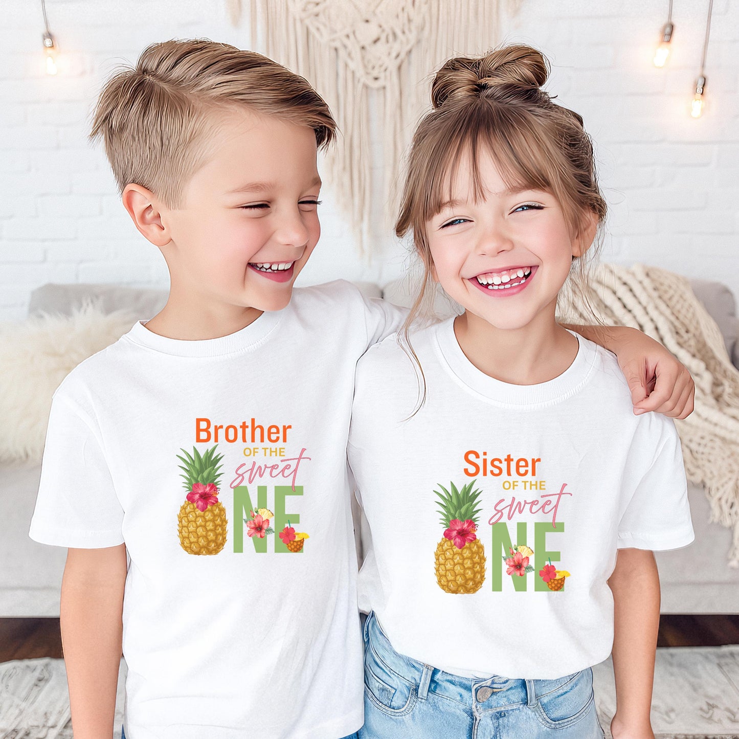 Pineapple First Birthday Family Matching Shirts: Tropical 1st Fruit Themed Birthday Outfit