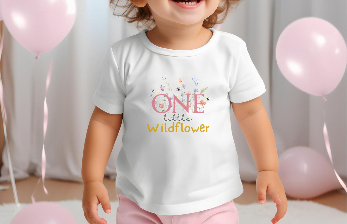 One Little Wildflower First Birthday Shirt: Floral 1st Birthday Outfit for Spring or Summer