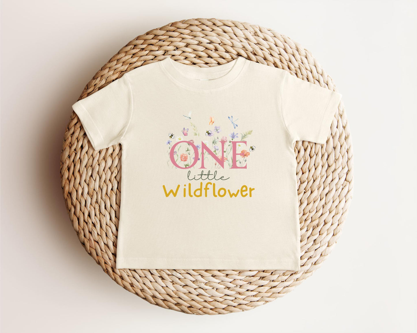 One Little Wildflower First Birthday Shirt: Floral 1st Birthday Outfit for Spring or Summer