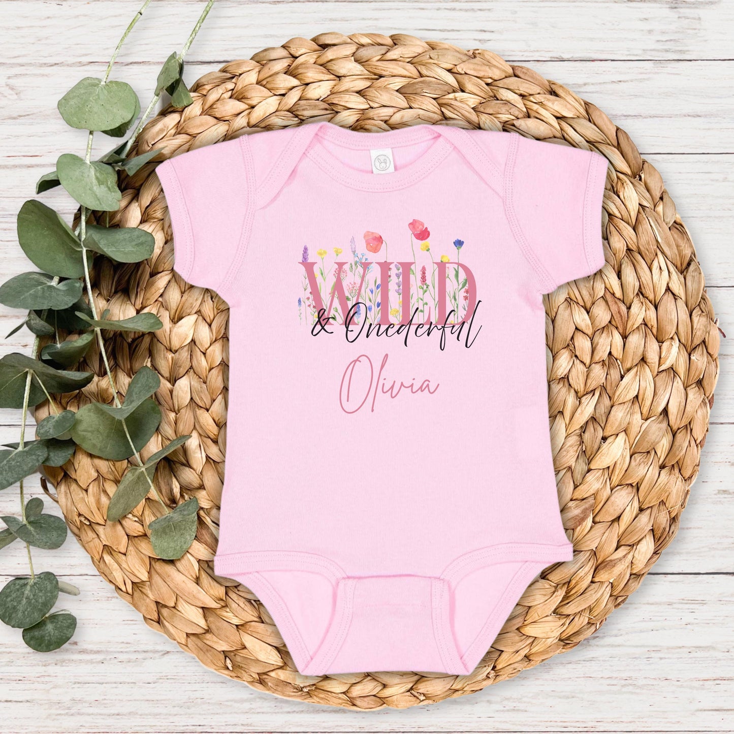 Wild & Onderful Wildflower First Birthday Shirt: Floral 1st Birthday Outfit for Spring or Summer