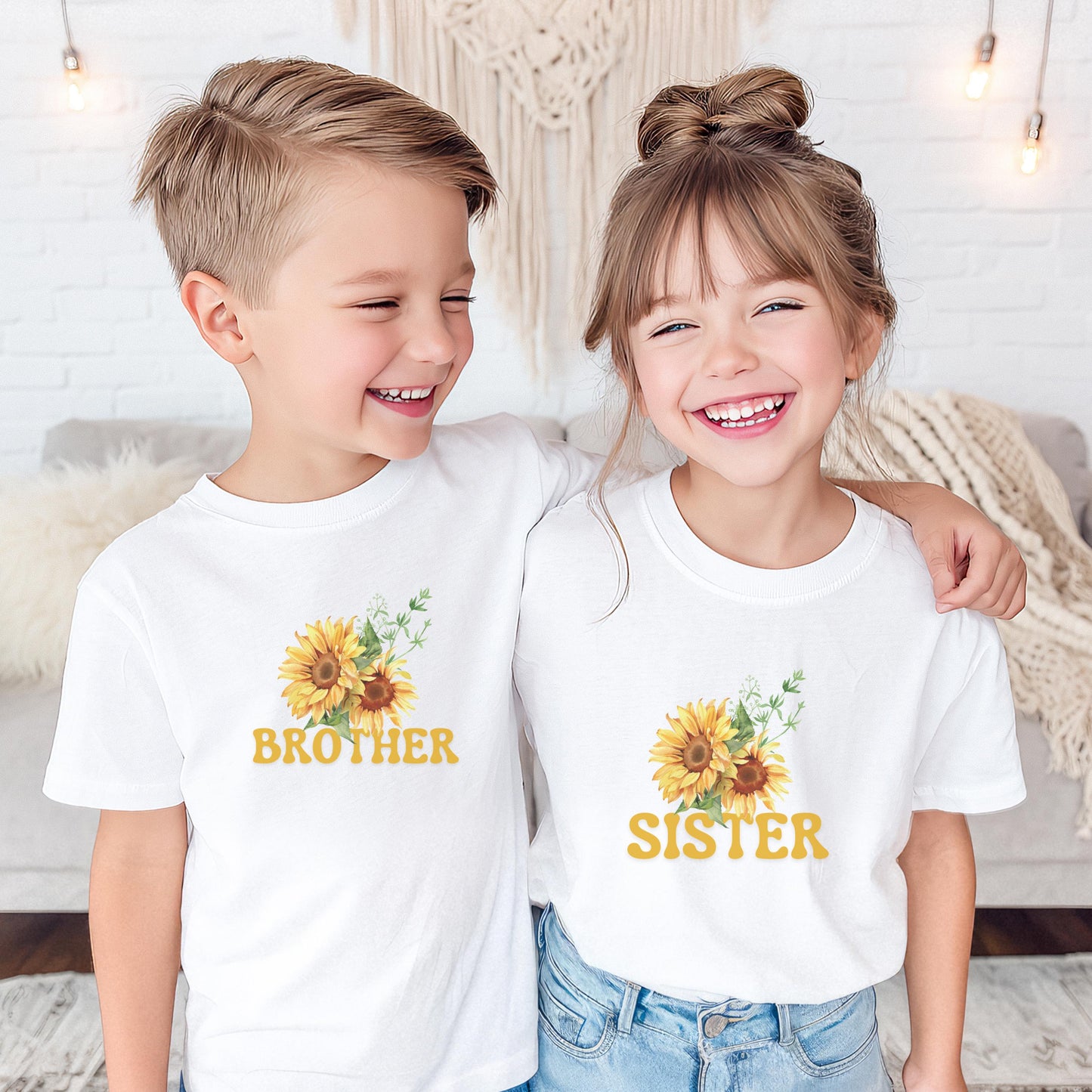 Sunflower First Birthday Family Matching Shirts: Girl 1st Birthday Floral Summer Fall Outfit