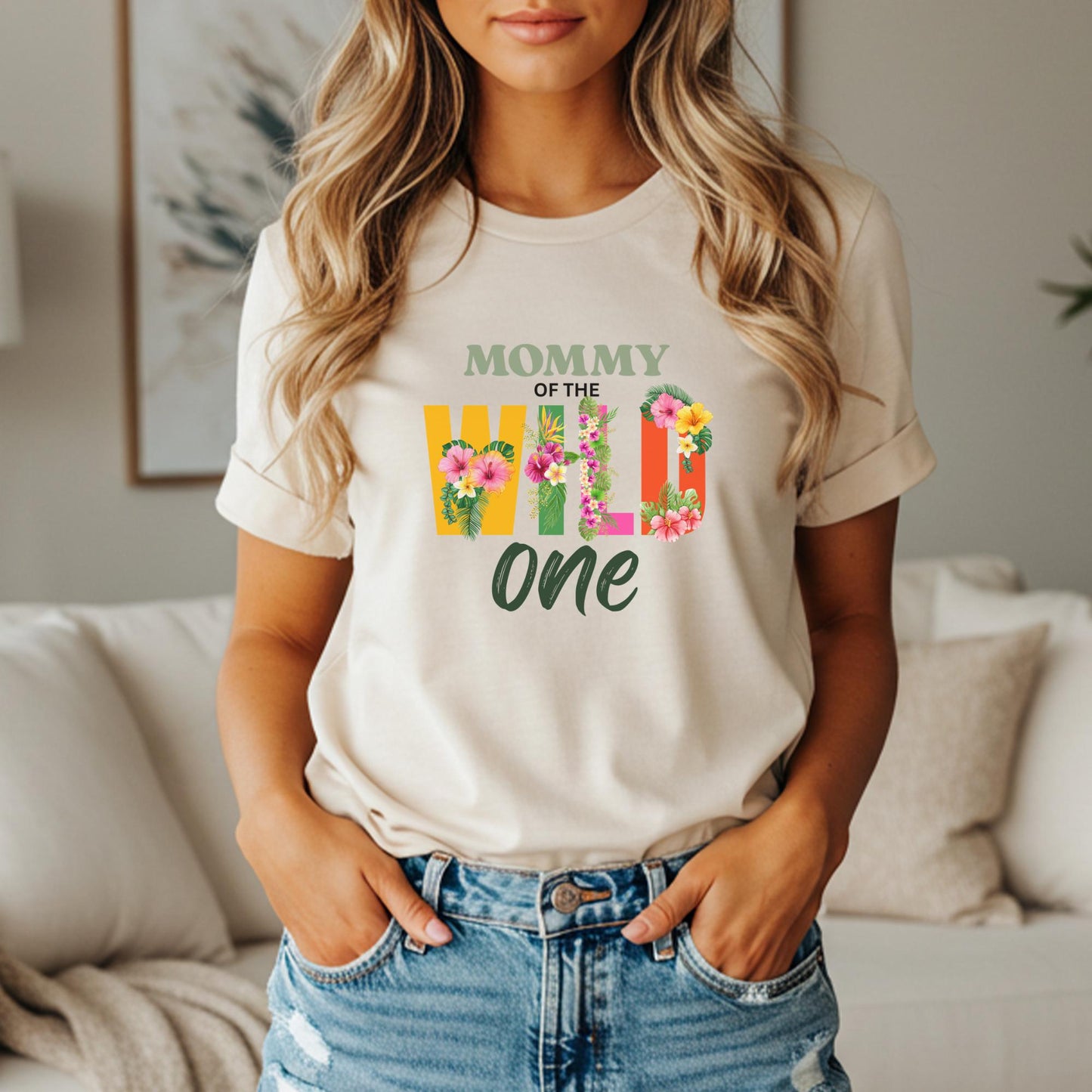 Tropical First Birthday Family Matching Shirts: Luau 1st Birthday Floral Girls Outfit