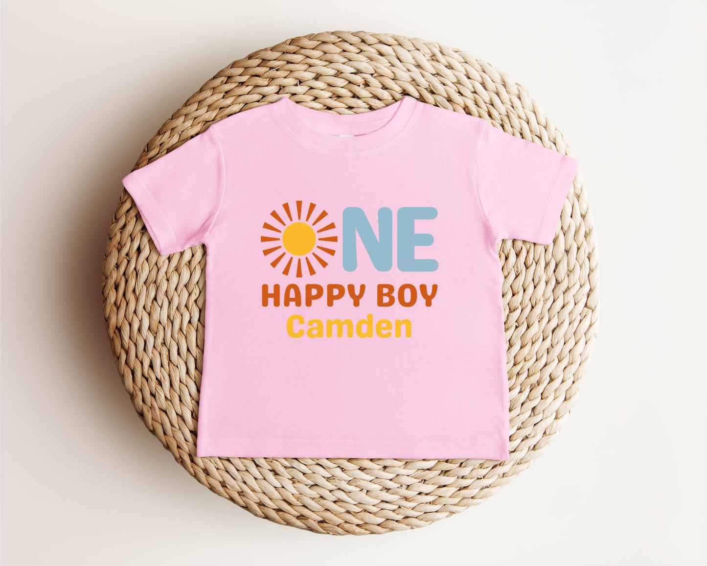 One Happy Boy First Birthday Shirt | 1st Birthday Shirt for Boy | First Trip Around the Sun Outfit