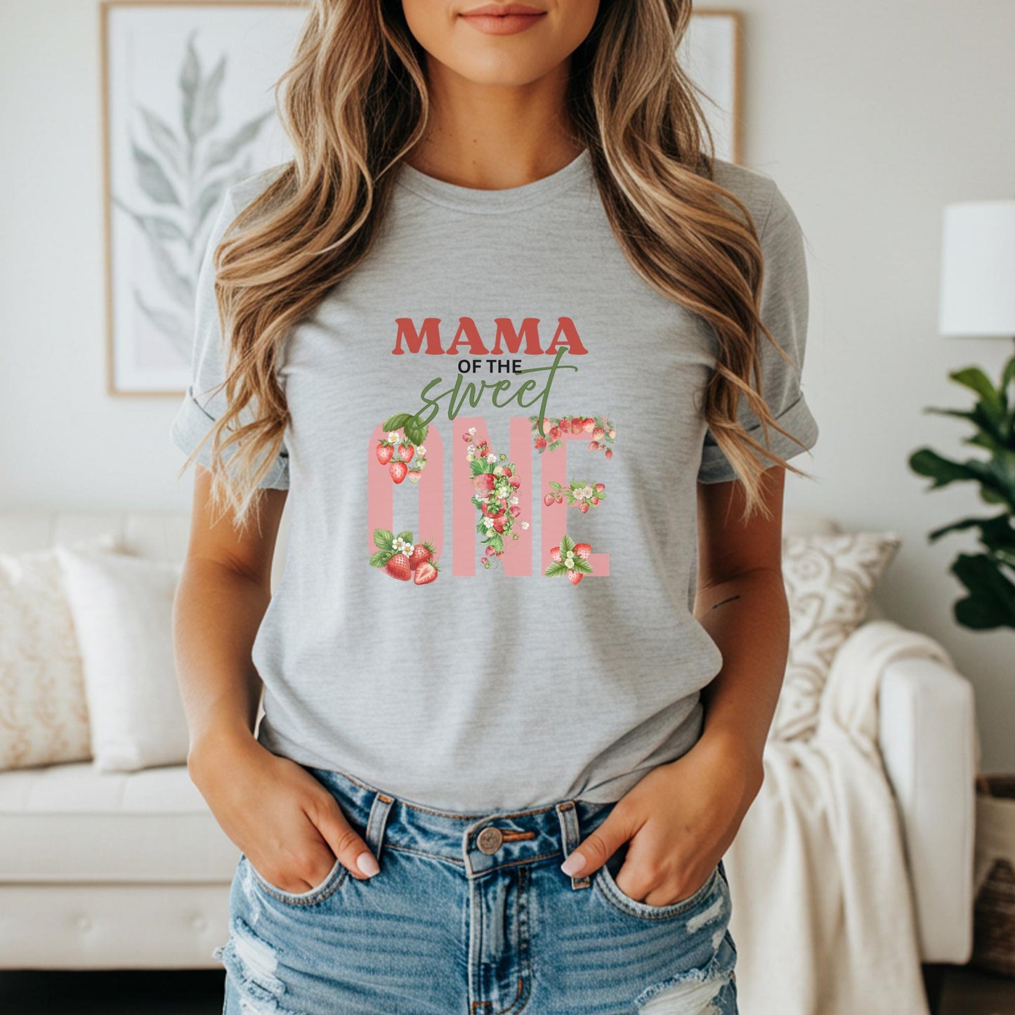Personalized Strawberry 1st Birthday Shirt: Sweet One Matching Family Party Tee