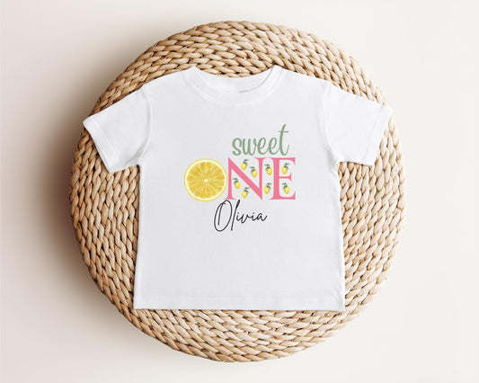 Lemon First Birthday Shirt: Sweet One 1st Birthday Citrus Themed Party Outfit