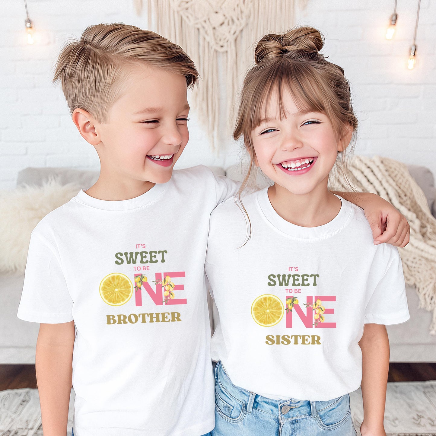 Personalized Lemon First Birthday Matching Family Shirts: Sweet One 1st Birthday Citrus Themed Party Outfit