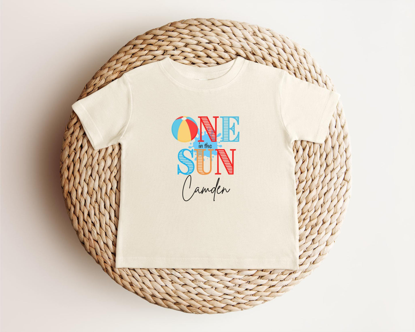 One in the Sun First Birthday Shirt: Summer 1st Birthday Beach Pool Party Outfit