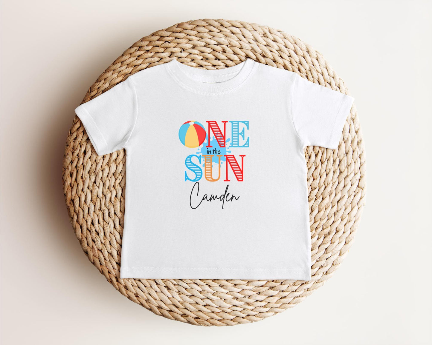 One in the Sun First Birthday Shirt: Summer 1st Birthday Beach Pool Party Outfit