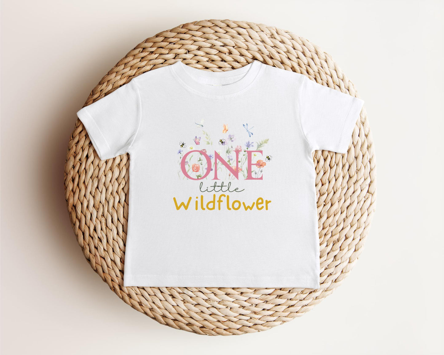 One Little Wildflower First Birthday Shirt: Floral 1st Birthday Outfit for Spring or Summer