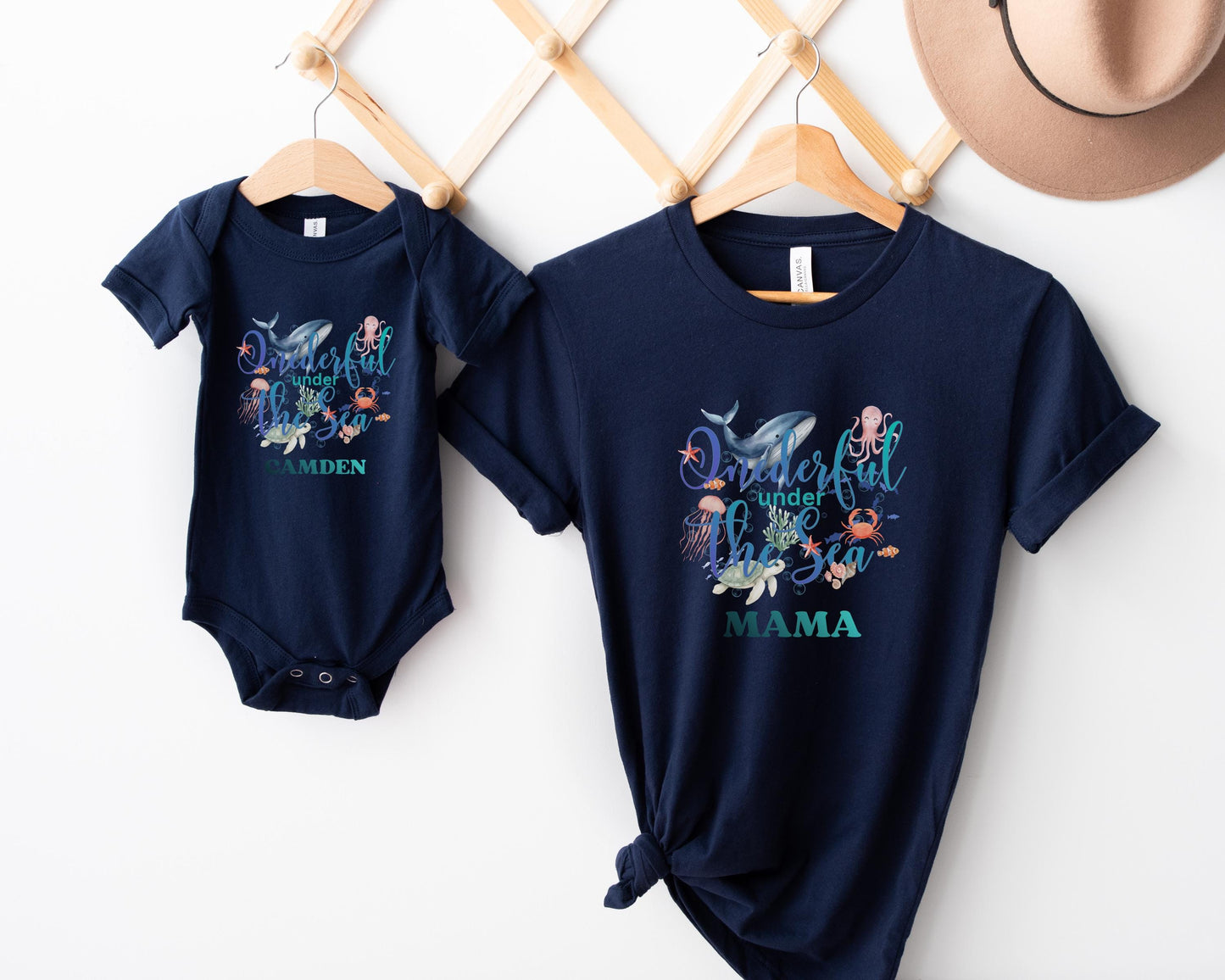 Oneder the Sea Birthday Family Matching Shirts: Boy's Summer 1st Under The Sea Birthday Tee