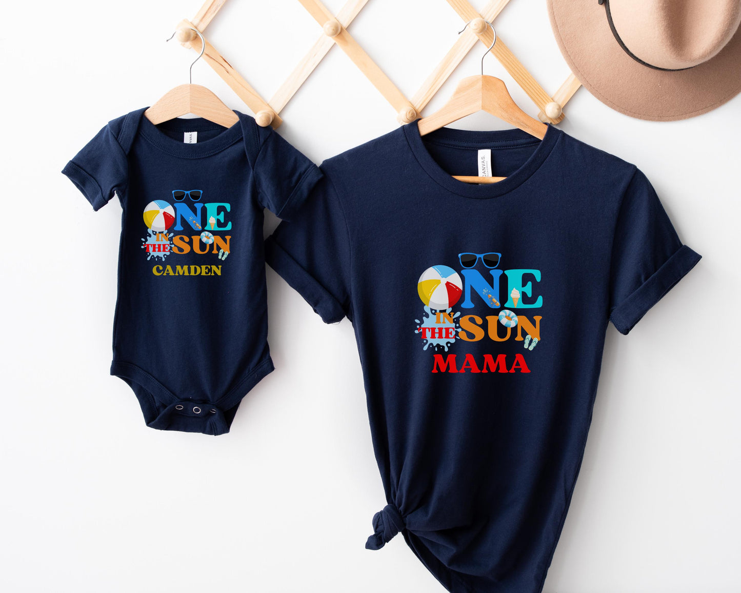 One In The Sun Pool Party Theme Matching Family Birthday Shirts | 1st Birthday Outfit for Baby Girl or Boy | Summer Swimming Pool Birthday