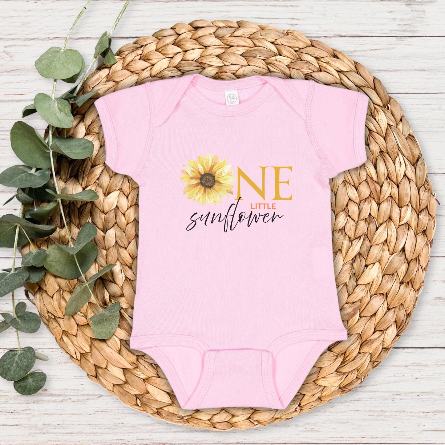 Sunflower First Birthday Shirt: Girl 1st Birthday Floral Summer Fall Outfit