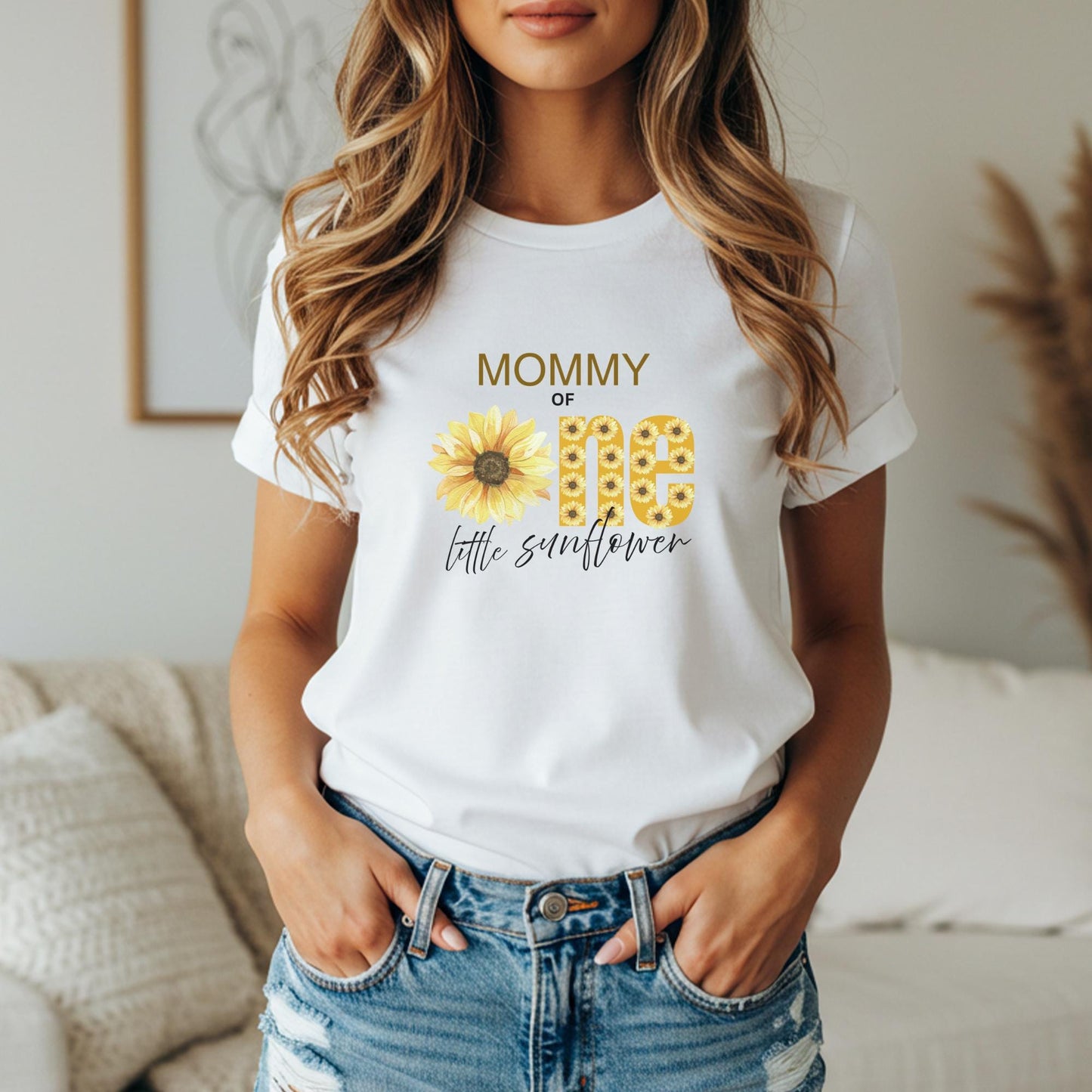 Sunflower First Birthday Family Matching Shirts: Girl 1st Birthday Floral Summer Fall Outfit