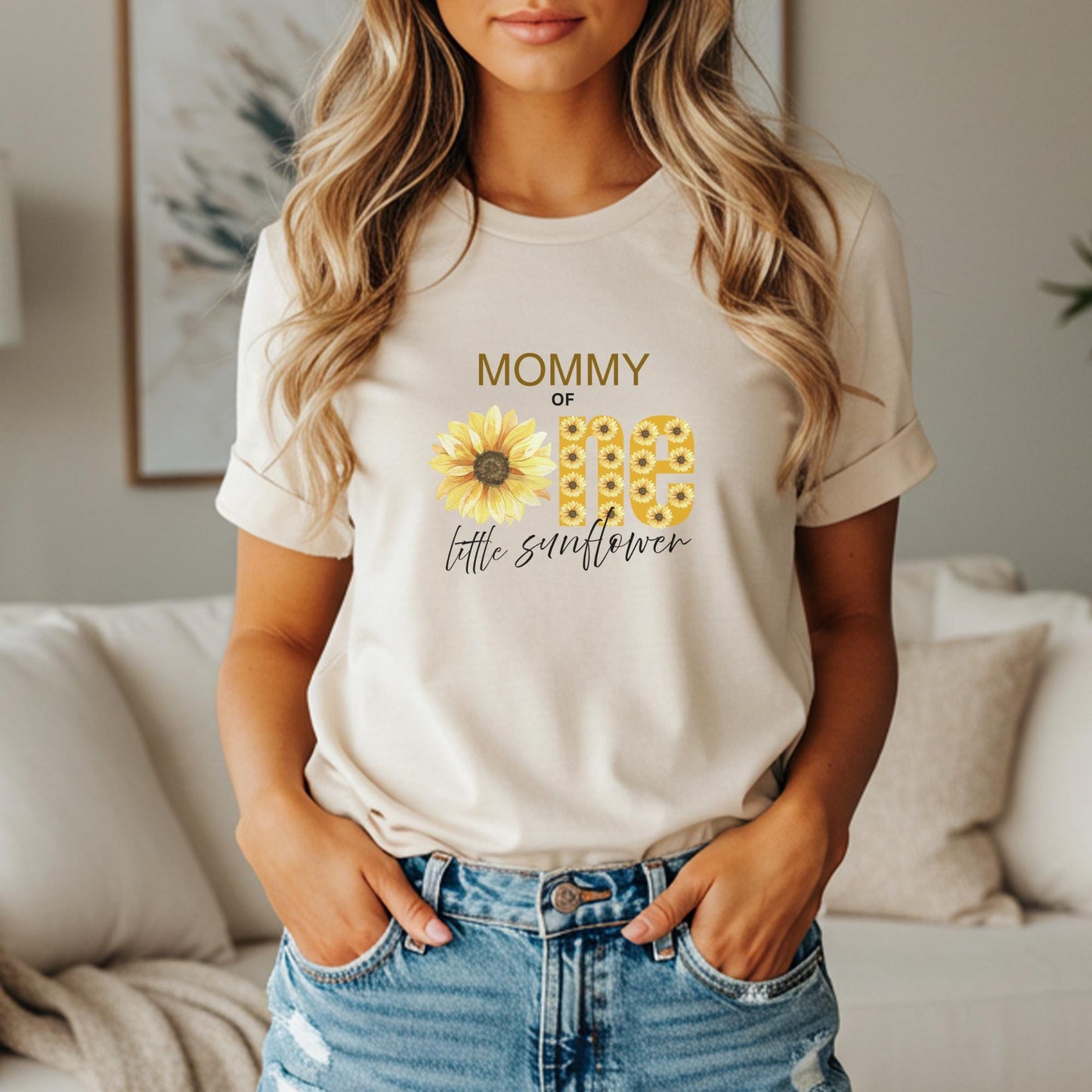 Sunflower First Birthday Family Matching Shirts: Girl 1st Birthday Floral Summer Fall Outfit