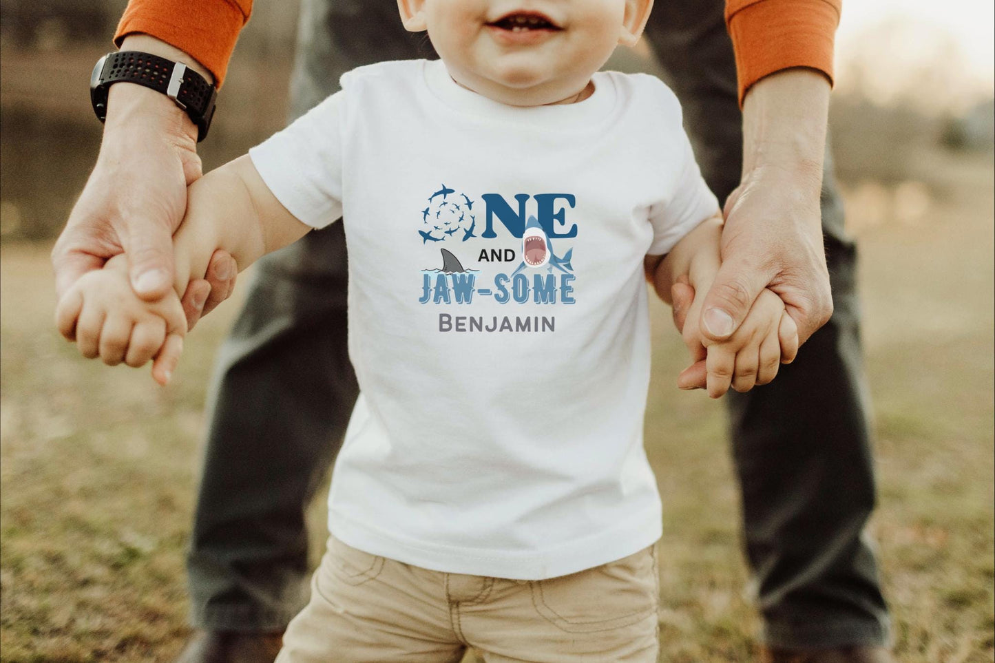 Shark First Birthday Family Matching Shirts: Jaw-Some Ocean Sea Animals Themed 1st Birthday Party Outfit