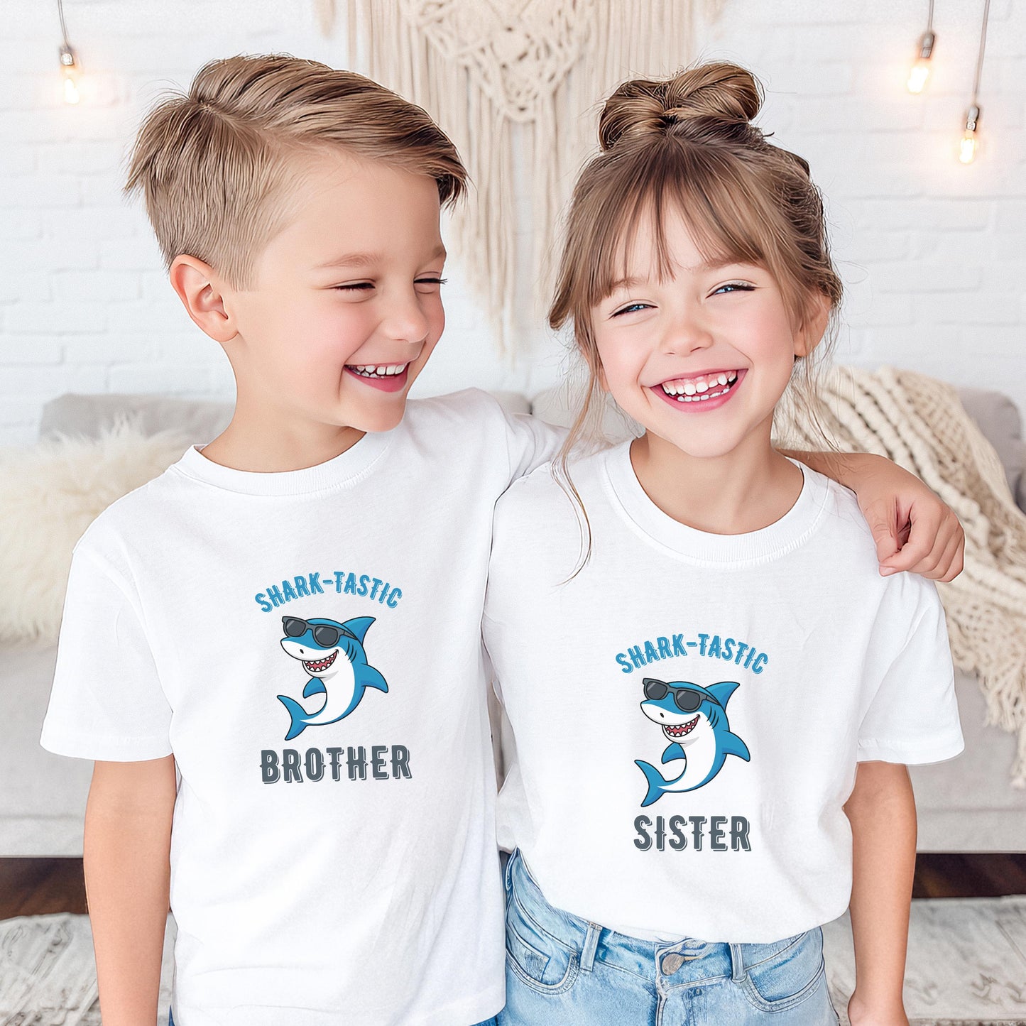 Shark First Birthday Family Matching Shirts: Shark-Tastic Ocean Sea Animals Themed 1st Birthday Party Outfit