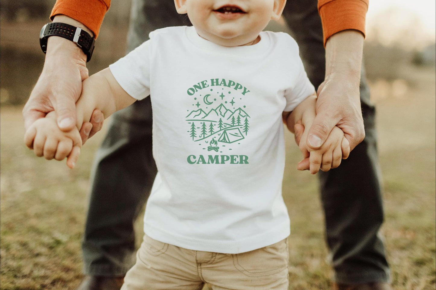 One Happy Camper First Birthday Matching Family Shirt: Custom Camping 1st Birthday Shirt
