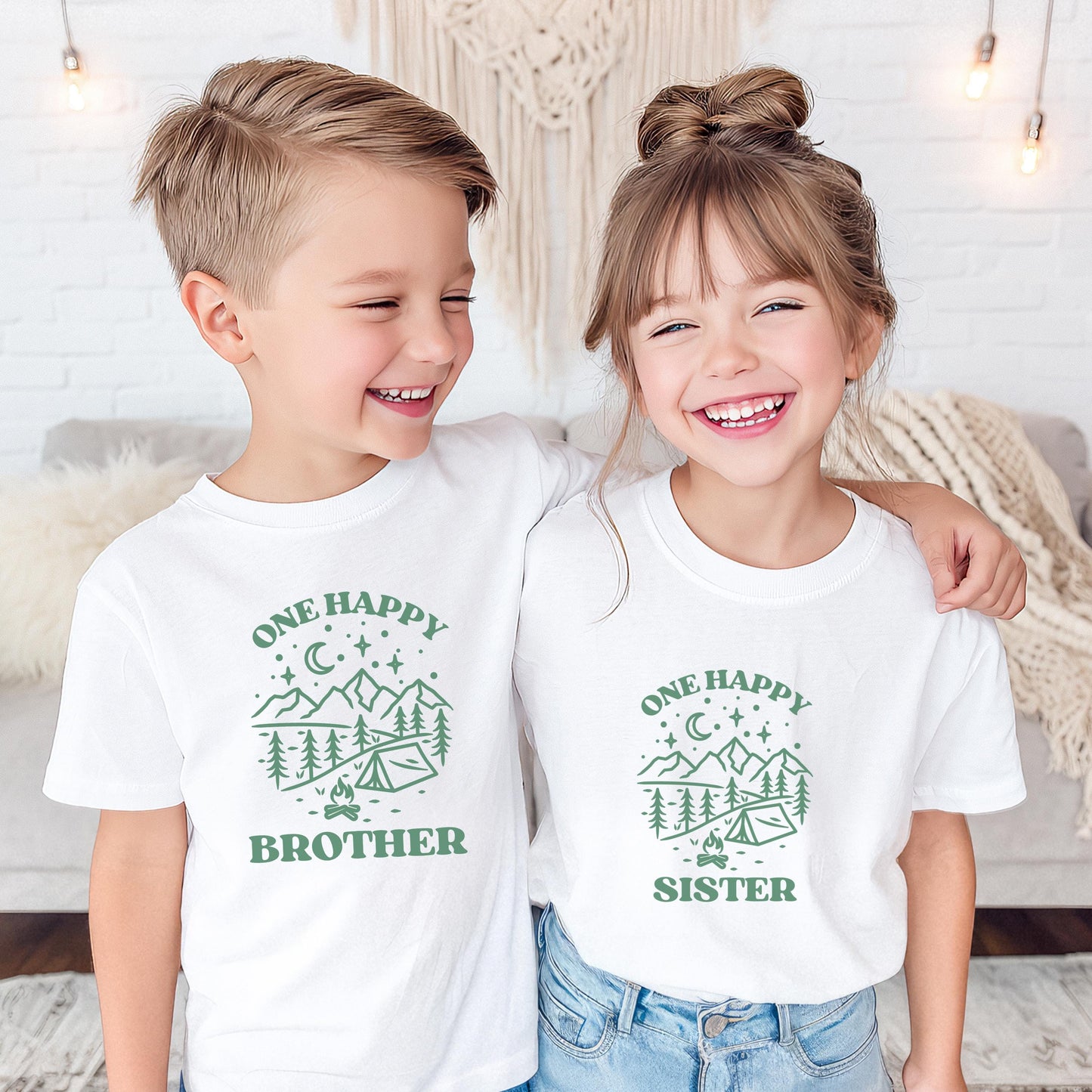 One Happy Camper First Birthday Matching Family Shirt: Custom Camping 1st Birthday Shirt