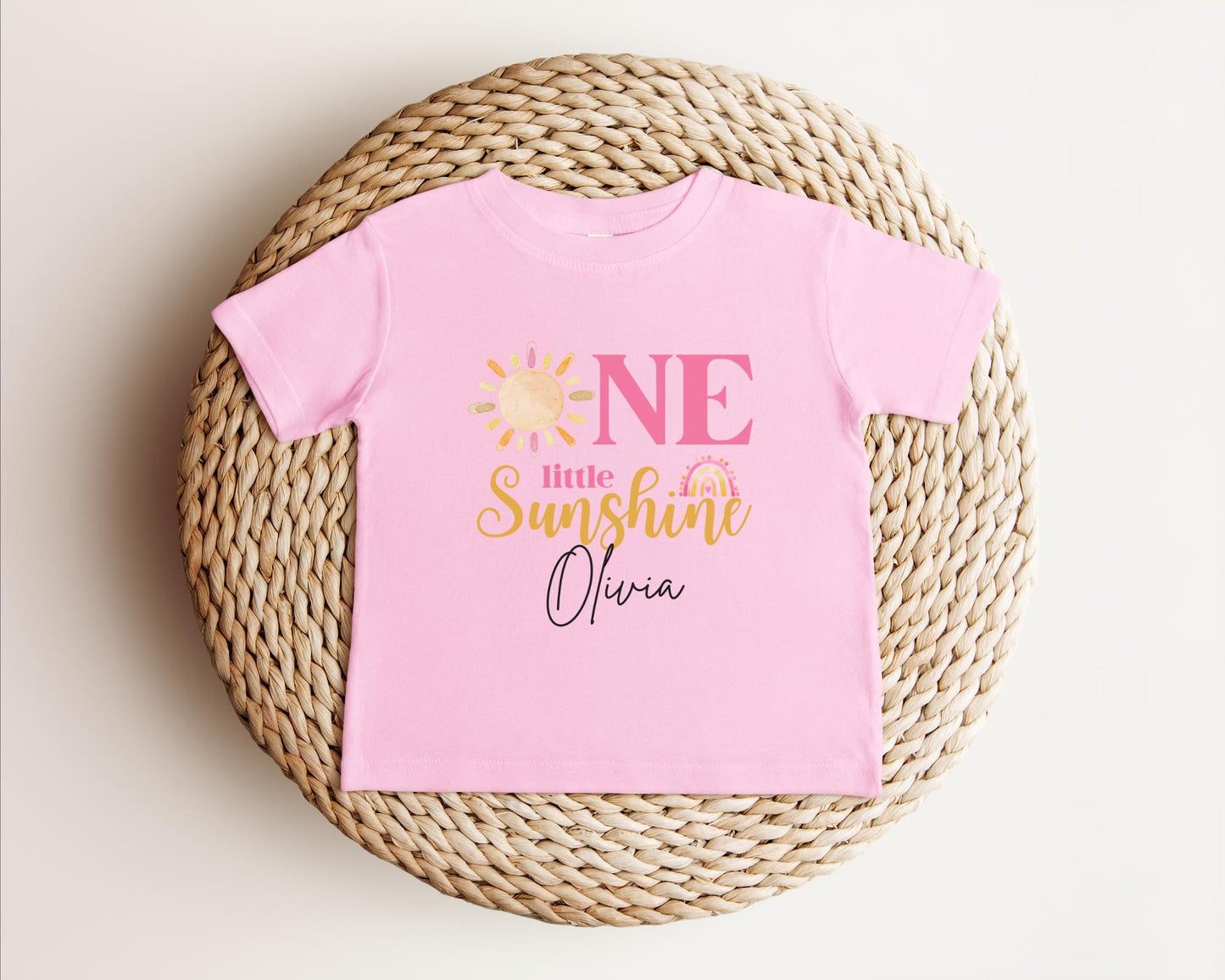 Personalized Little Sunshine First Birthday Shirt | Girl 1st Birthday Outfit | First Trip Around The Sun