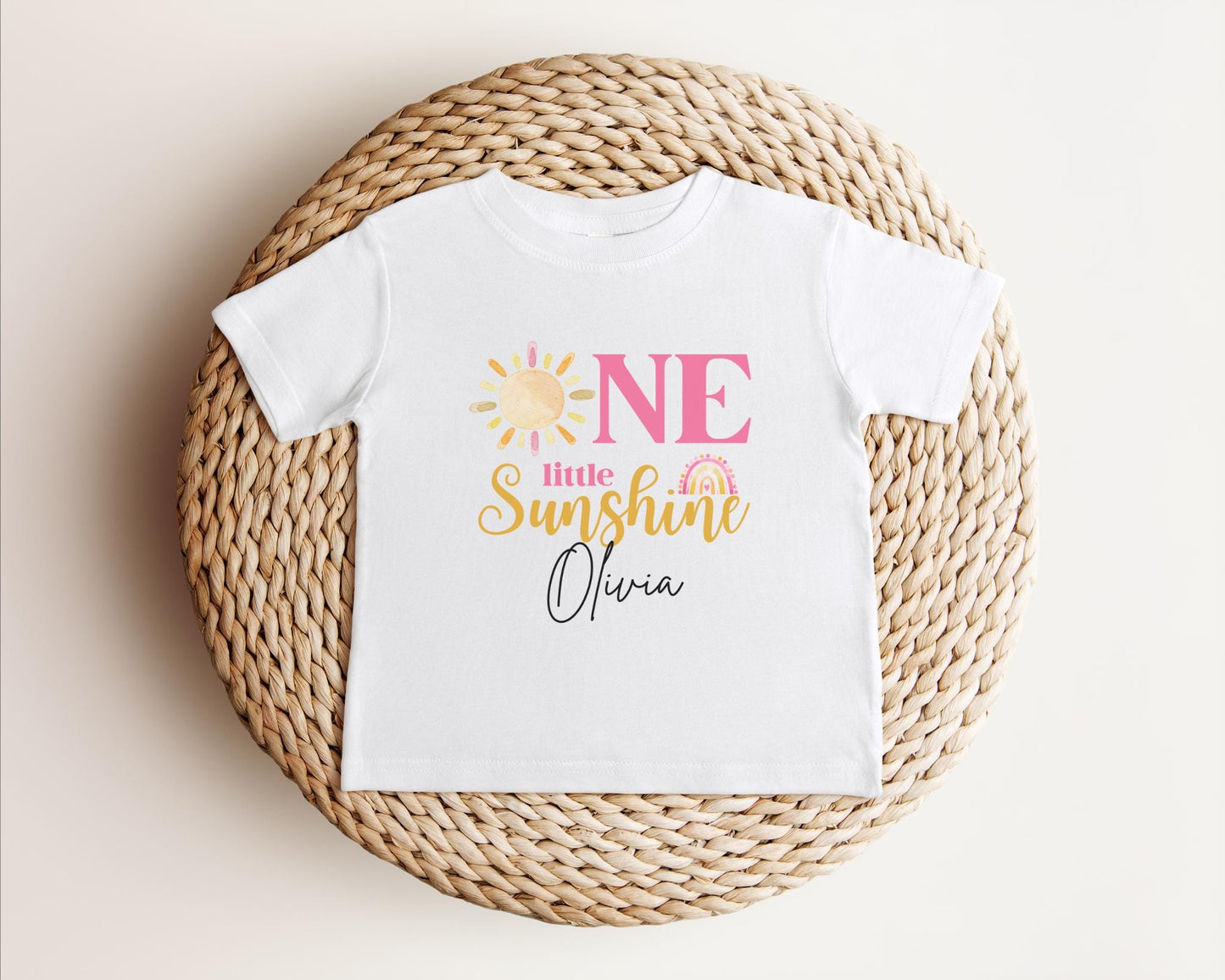Personalized Little Sunshine First Birthday Shirt | Girl 1st Birthday Outfit | First Trip Around The Sun