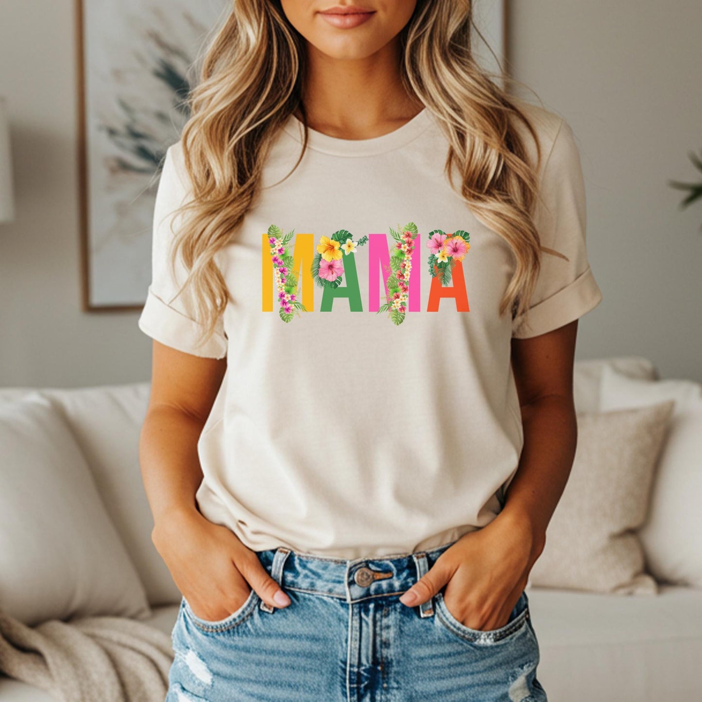 Tropical Birthday Family Matching Shirts: Luau Any Age Birthday Floral Girls Women Outfit