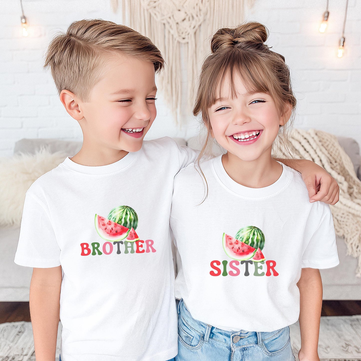 Personalized One in a Melon First Birthday Family Matching Shirts: Watermelon Themed Girl's 1st Summer Birthday Party Outfit