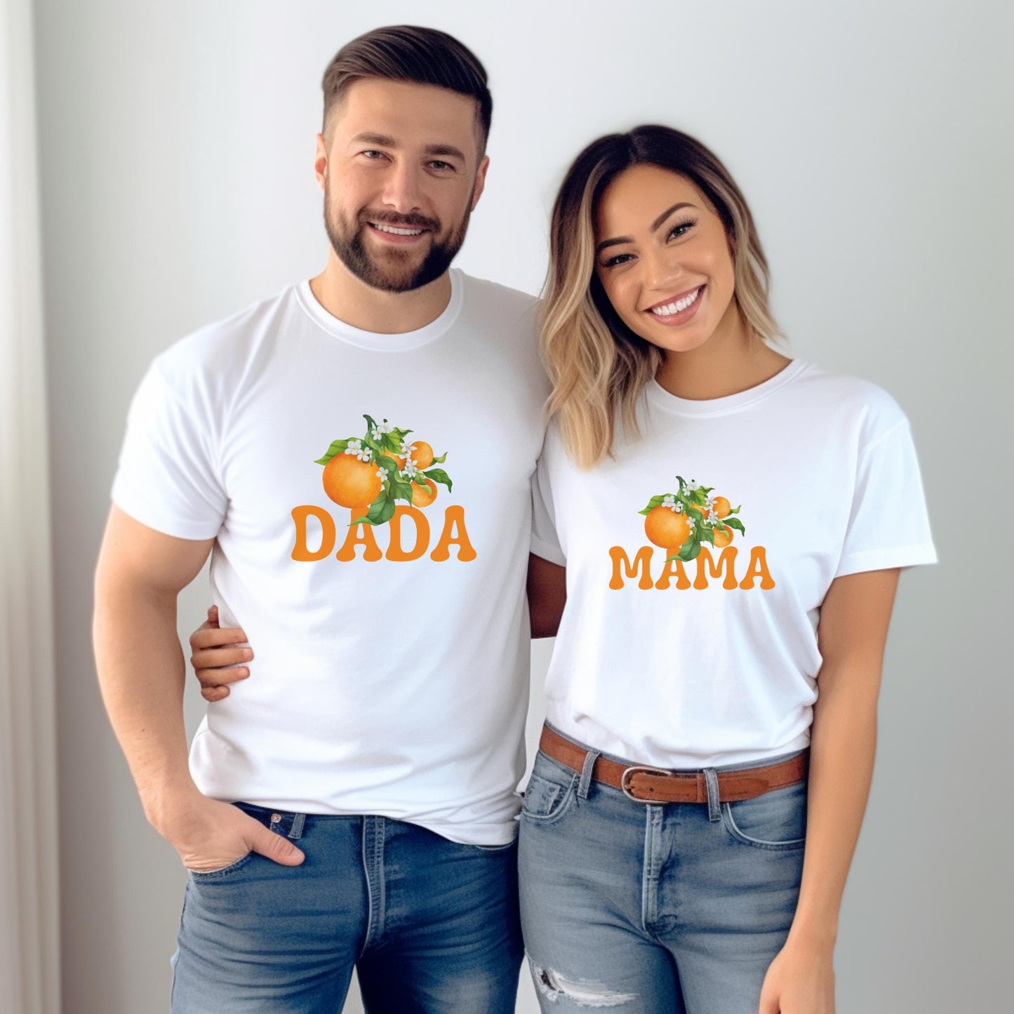 Personalized Orange Clementine Themed First Birthday Family Matching Shirts: Citrus 1st Birthday Party Outfit
