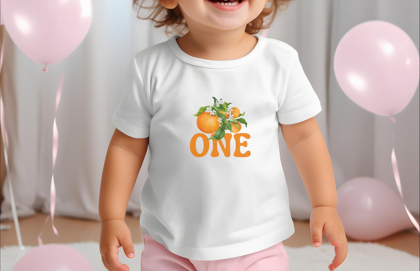 Personalized Orange Clementine Themed First Birthday Family Matching Shirts: Citrus 1st Birthday Party Outfit
